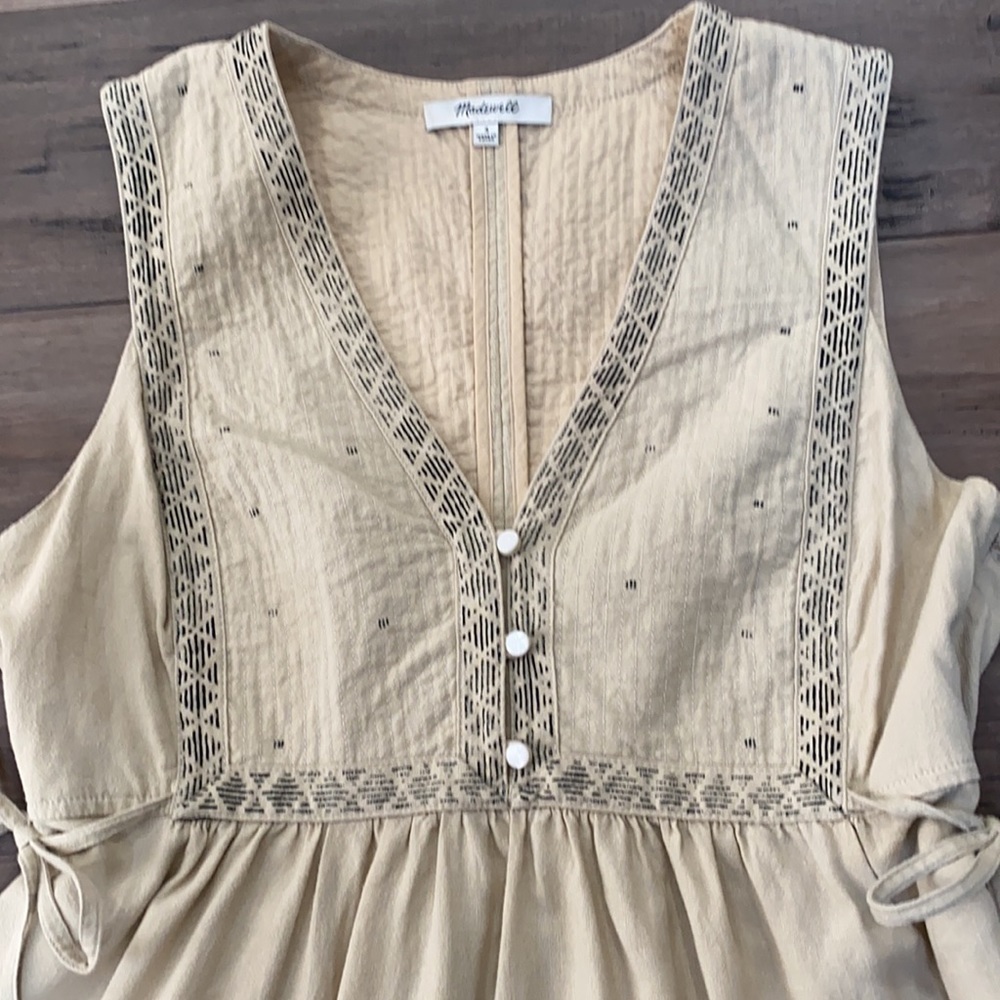 Madewell Quilted side-tie Dress in Moroccan Desert - Picture 5 of 12